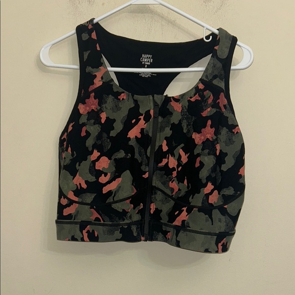 76. Torrid Black and Pink Camo Low Impact Wireless Racerback Sports Bra size 2X - Picture 4 of 7